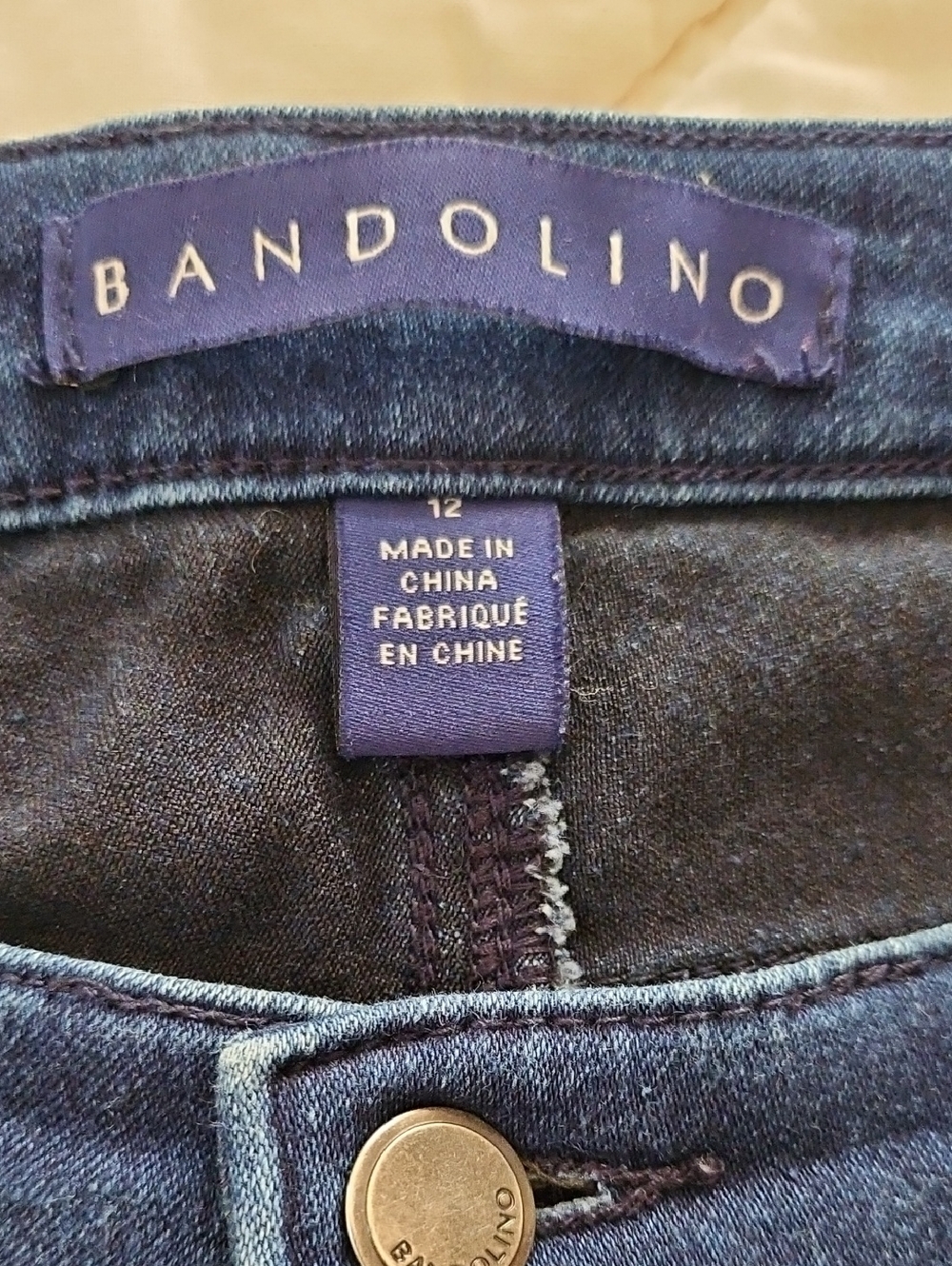 Bandolino 'Selene' Dark Wash Jeans - Size 12 - Picture 6 of 9